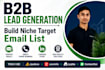 do b2b lead generation, build niche targeted email list, direct phone numbers