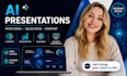 ai startup pitch deck, sales presentation, artificial intelligence presentation