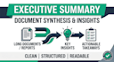 write a professional executive summary or digest of long documents