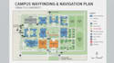 design a professional wayfinding map, directional signage map, campus navigation