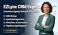 setup and customize ezlynx CRM for insurance agencies
