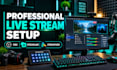 setup obs, streamlabs or streamyard for professional live streaming