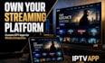 develop iptv app, ott app, streaming app, android TV app and smart TV app