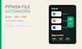 automate excel CSV PDF and repetitive tasks with python