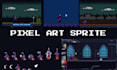 2d pixel art animation sprite sheet, 16 bit 8 bit animation snes or nes styles