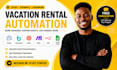 setup guesty breezeway vacation rental automation zapier make n8n google sheets
