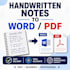 convert handwritten notes into word or PDF