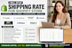 setup shipping rate boxify sendcloud smart shipzip oct postcode jsrates shipez