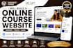 build a professional wordpress online course website