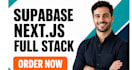 supabase nextjs authentication dashboard realtime database full stack developer