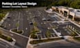 design parking lot layouts with spaces, circulation and accessibility