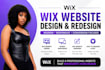 design wix website wix website redesign wix expert