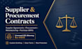 draft precise supplier purchase agreements and master terms