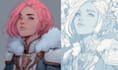 draw a professional dnd fantasy character portrait for your rpg