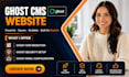 setup ghost cms website customize ghost theme self hosted ghost newsletter