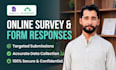do online survey filling forms and web polls