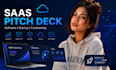 software pitch deck, saas business proposal, fundraising presentation design
