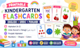 design printable kindergarten preschool flashcards