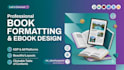 do book formatting, design ebook in designrr, indesign, canva, google docs kdp