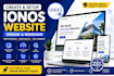 create and setup ionos website design and redesign responsive ionos website