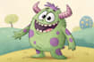 draw cartoon character, monster