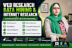 web research, data mining, web research, and data collection