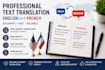 traduction de texte pour vous
