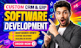 develop custom CRM, erp, saas and lms web application development