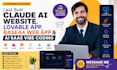 build claude ai website, lovable website, ai saas and web app