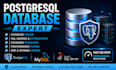 design postgresql, mysql, sql server databases and sql queries