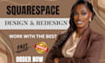 build squarespace website design and website development