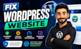fix wordpress isuues, fix wordpress errors, fix wordpress website, wordpress bug