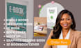 design digital product mockup 3d book ecover bundle