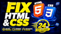 fix html and css bugs