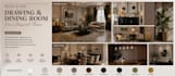 design neo classical drawing and dining room mood board