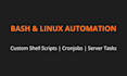 write custom bash scripts and automate your linux server tasks