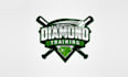 design monogram custom baseball player logo