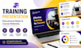 design training presentation, educational slides and course materials