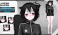 design vtuber model live2d model vtuber rigging anime vtuber character design