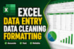 do excel data entry, data collecting, and formatting