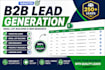 do b2b lead generation with verified email list and prospect research