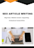 write high quality article and blog content