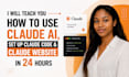 teach you  how to use claude setup claude code claude website in 24 hours