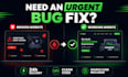 fix react nextjs javascript HTML CSS bugs professionally