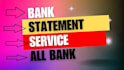 convert bank statement into financial statement