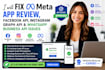 fix meta app review facebook API instagram graph API whatsapp business API issue