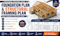 design foundation plan, structural framing plan and permit drawings