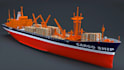 create 3d ship model, boat model, yacht, vessel, naval ship, marine rendering