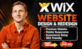 build wix website design, wix website redesign, wix website development on wix