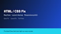 fix bugs and improve your html css website layout